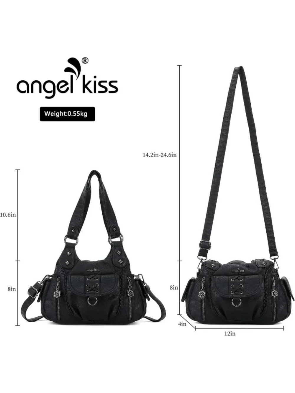 Chic Vegan Leather Hobo Bag for Women | Y2K Multi-Pocket Crossbody Tote